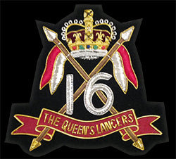 16th/5th The Queen's Royal Lancers - Blazer Badge - Handmade - MOD Licenced Seller