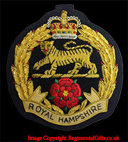 The Royal Hampshire Regiment - Blazer Badge - Handmade - MOD Licenced Seller