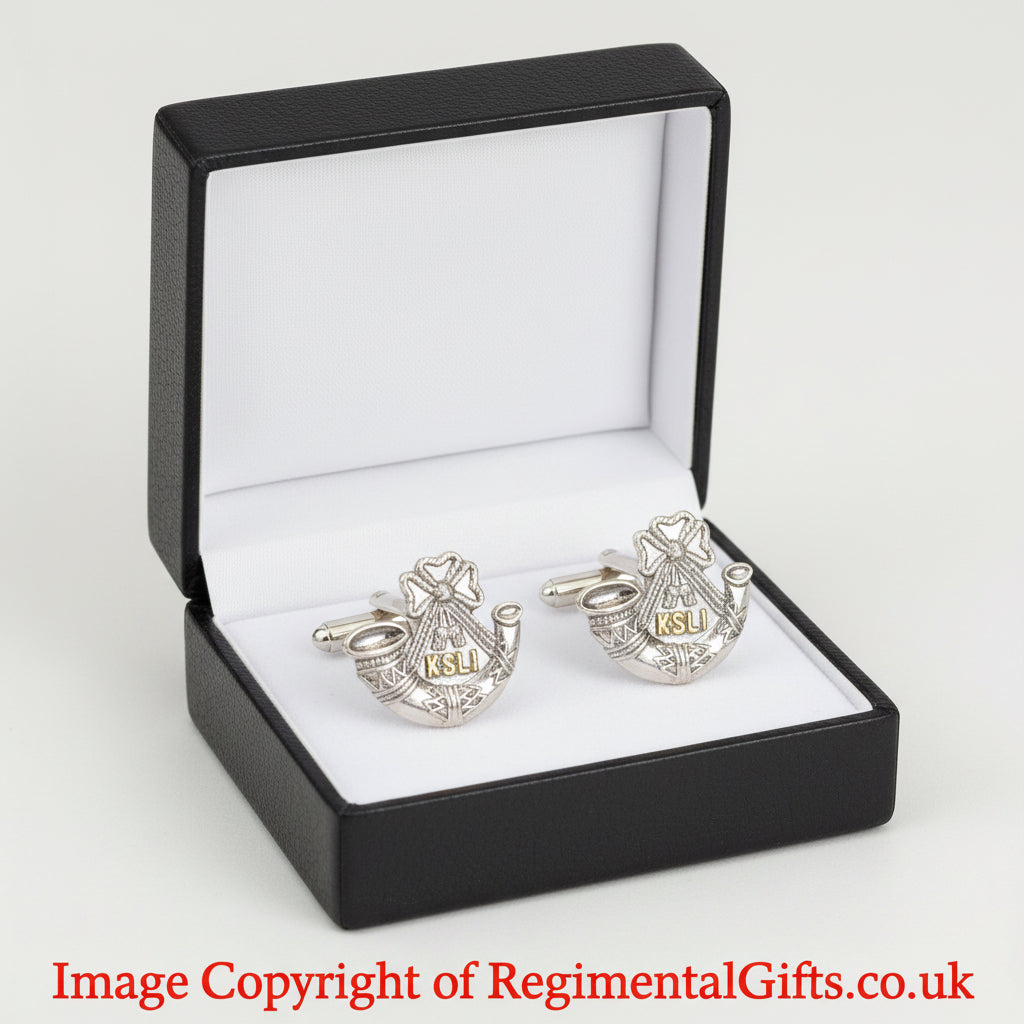 The King's Shropshire Light Infantry (KSLI) Cufflinks | MOD Licensed Product