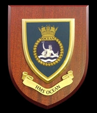 HMS OCEAN - Wall Shield Plaque | MOD Licensed Seller