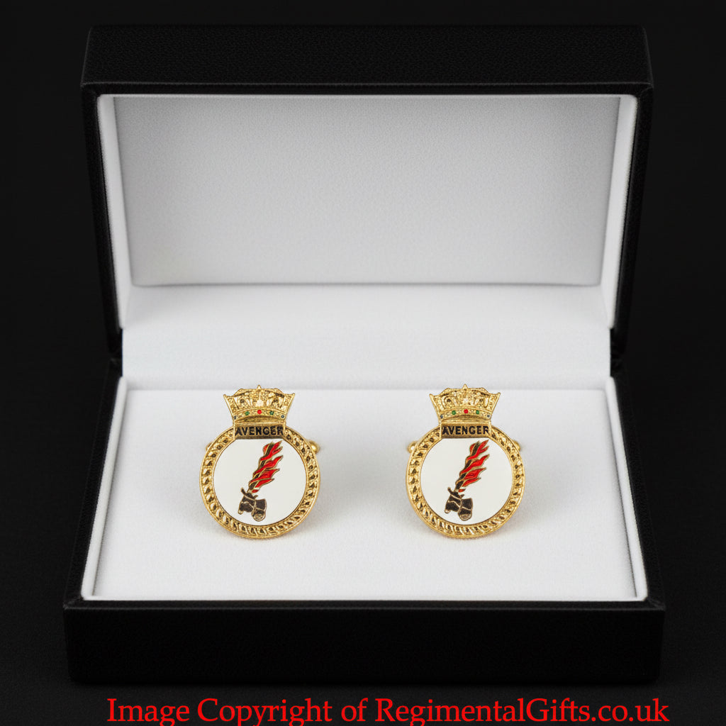 HMS Avenger Cufflinks | Regimental Gift Company