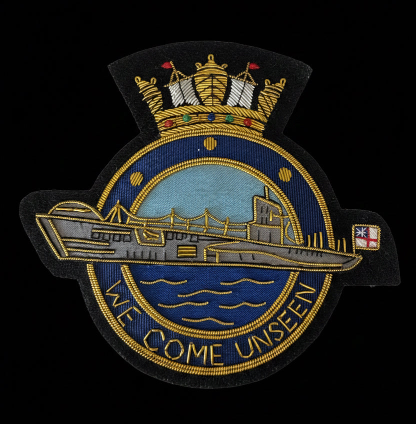 Submarine Service (We Come Unseen) - Blazer Badge - Handmade - MOD Licenced Seller