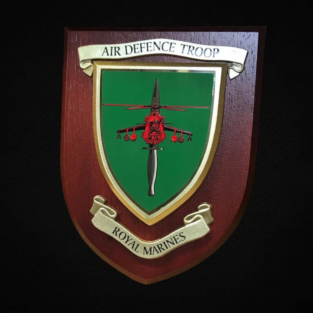 Air Defence Tp - Royal Marines - Wall Shield Plaque | MOD Licensed Seller