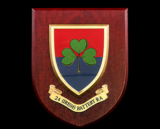 24 (Irish) Bty Royal Artillery - Wall Shield Plaque | MOD Licensed Seller