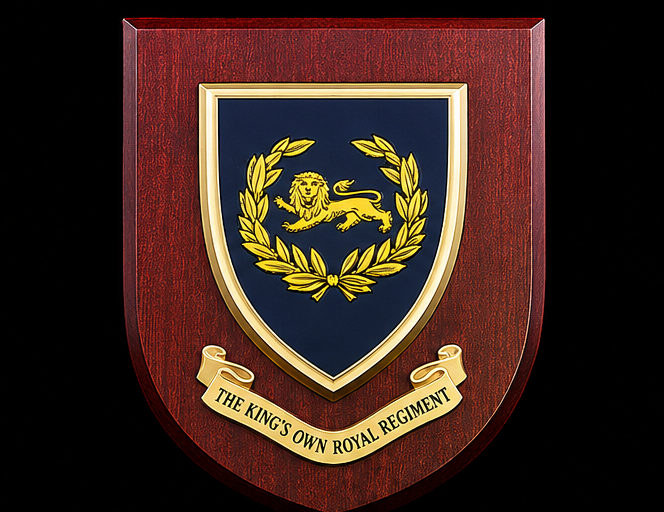The King's Own Royal Regiment - Wall Shield Plaque | MOD Licensed Seller