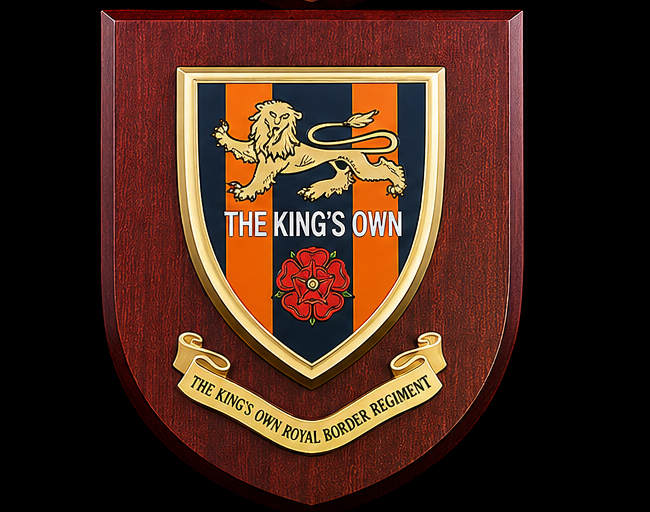 The King's Own Royal Border Regiment (KORBR) - Wall Shield Plaque | MOD Licensed Seller