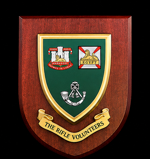 The Rifle Volunteers - Wall Shield Plaque | MOD Licensed Seller