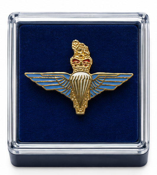 Parachute Regiment (Gold Colour) - British Military Lapel Pin Badge | MOD Licensed