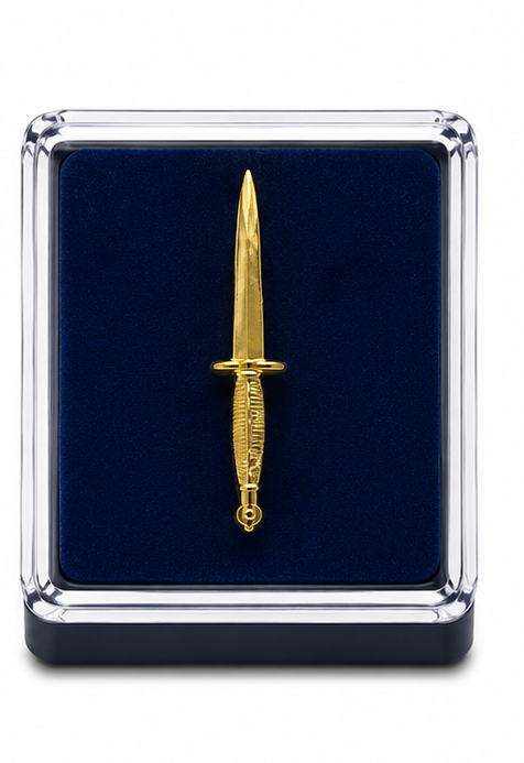 Commando Dagger (Gold) - British Military Lapel Pin Badge | MOD Licensed