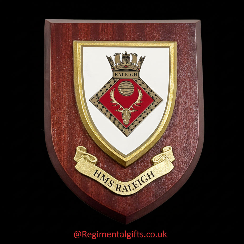 HMS Raleigh - Wall Shield Plaque | MOD Licensed Seller