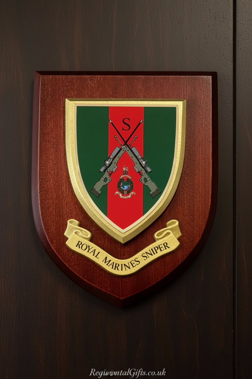 Royal Marines Sniper - Wall Shield Plaque | MOD Licensed Seller