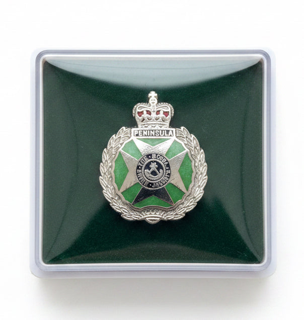 The Royal Green Jackets (RGJ) Coloured - British Military Lapel Pin Badge | MOD Licensed