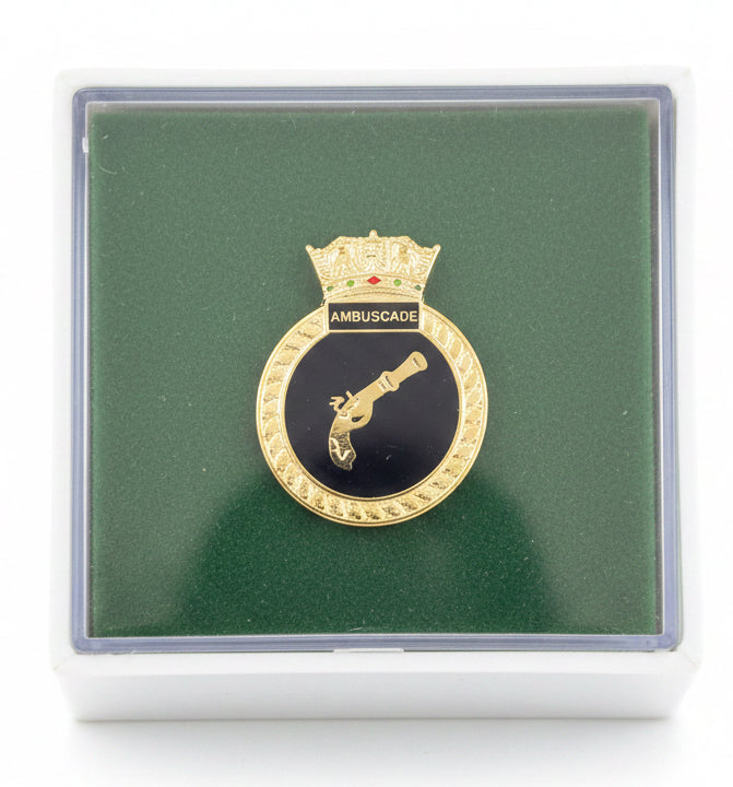 HMS Ambuscade - Royal Navy Lapel Pin Badge | MOD Licensed