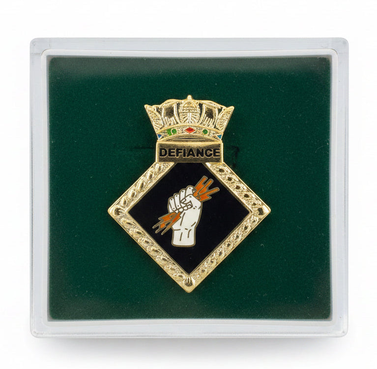 HMS Defiance Lapel Pin Badge | MOD Licensed
