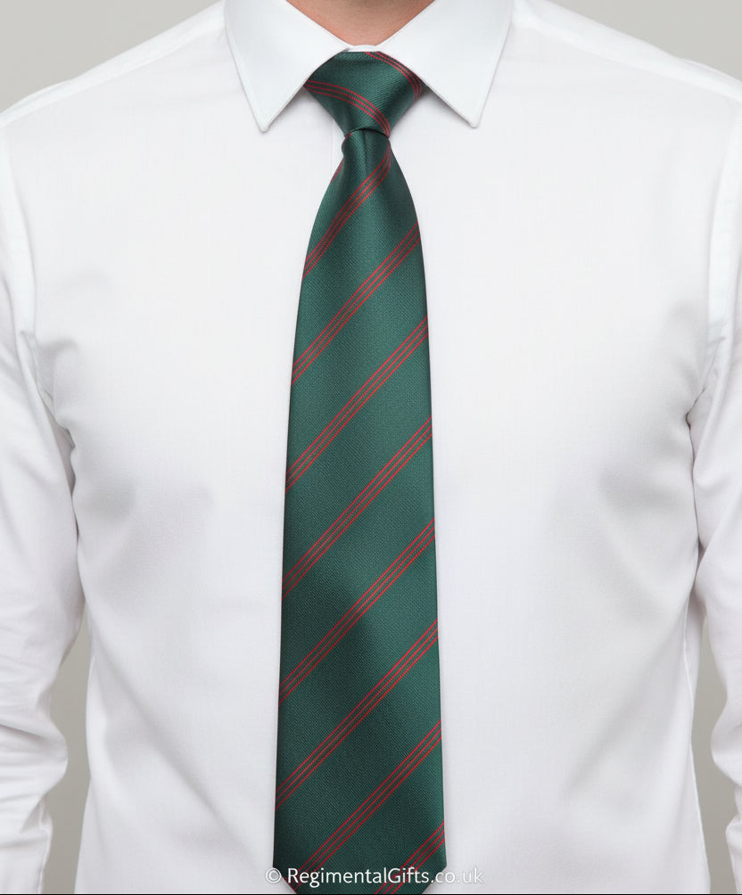 The King's Royal Rifle Corps (KRRC) Regimental Tie (Silk)