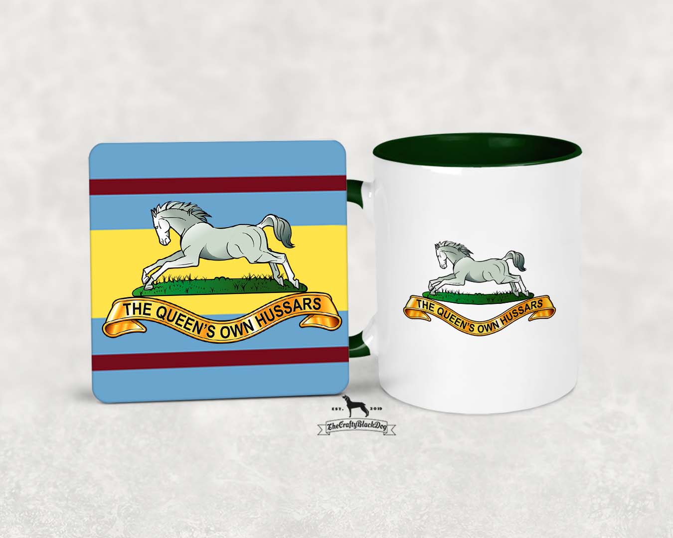 Queen's Own Hussars - MUG and COASTER SET