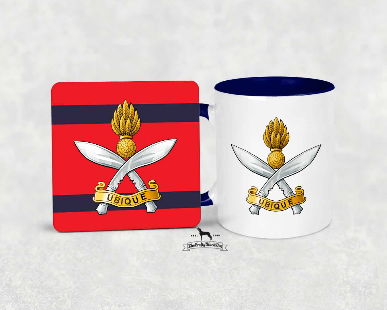 Queen's Gurkha Engineers - MUG and COASTER SET