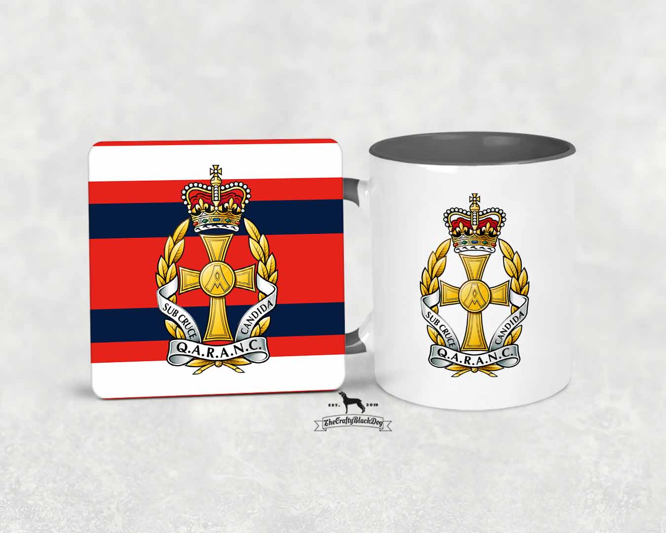 Queen Alexandra's Royal Army Nursing Corps - MUG and COASTER SET