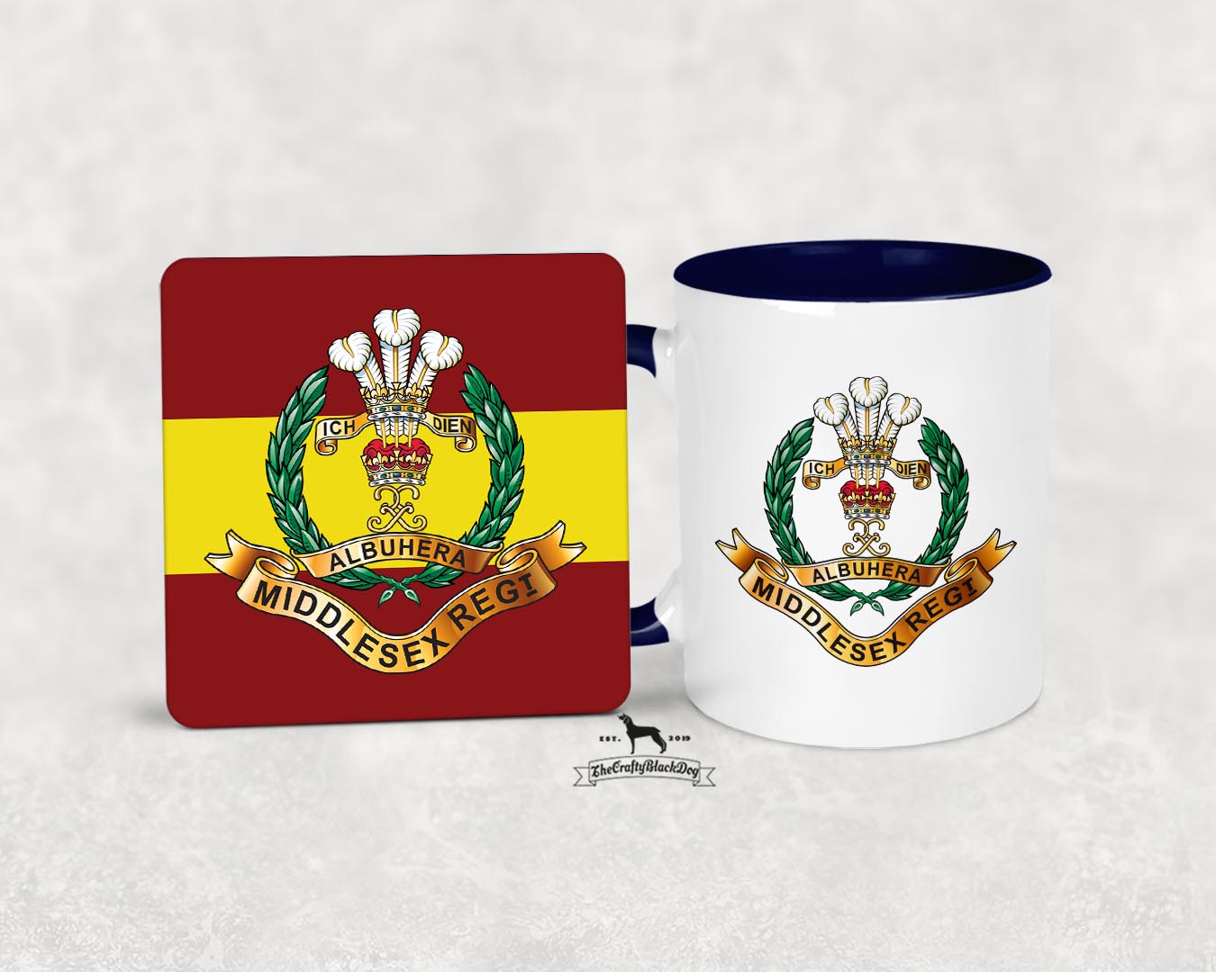 Middlesex Regiment - Mug And Coaster