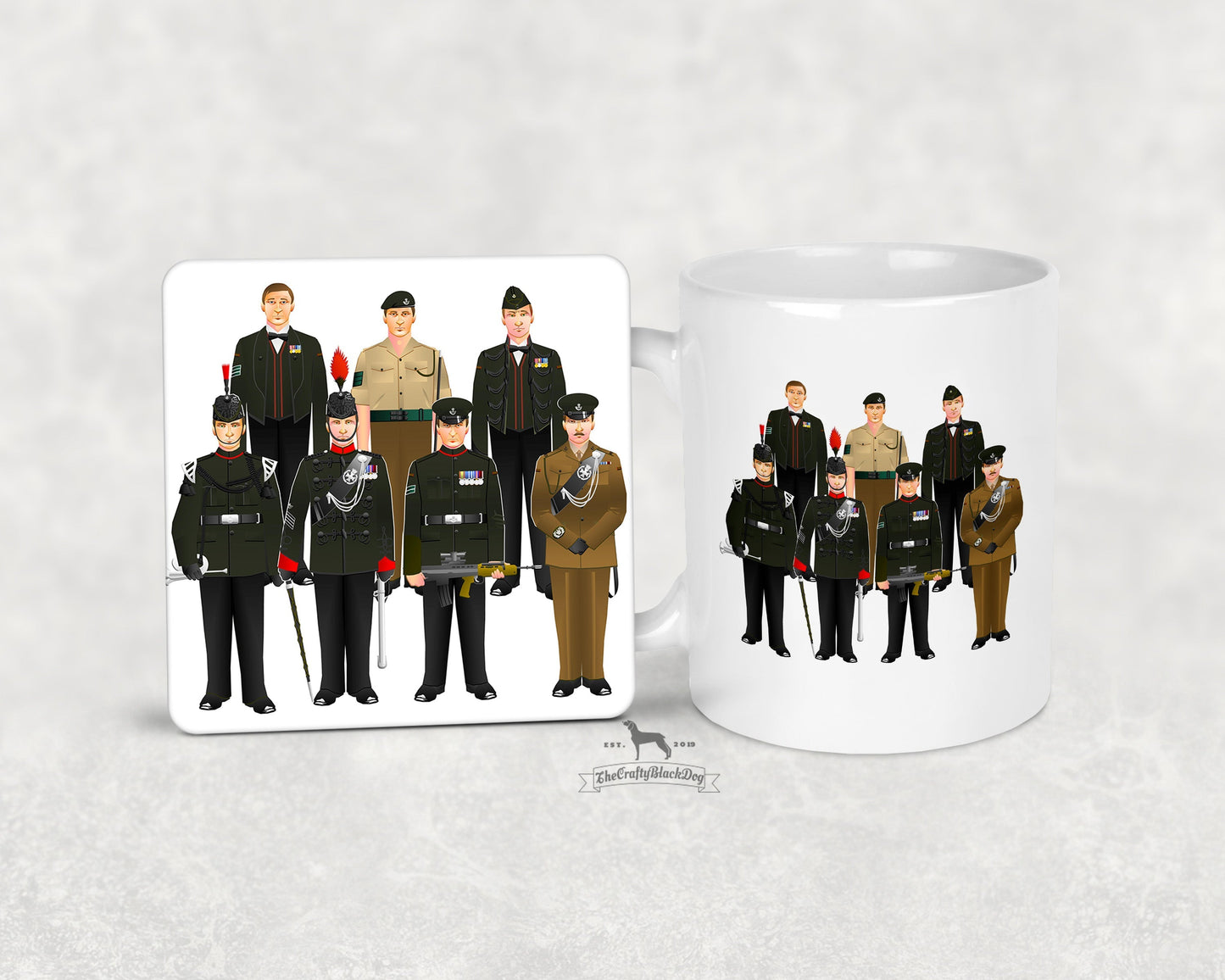 Rifles - Uniform Mug and Coaster