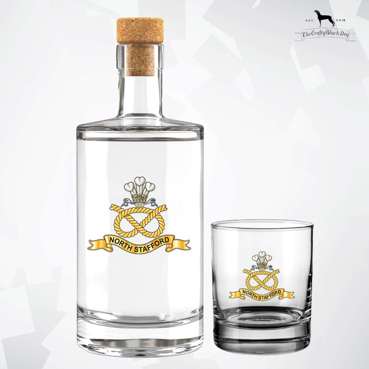North Staffordshire Regiment - Fill Your Own Spirit Bottle