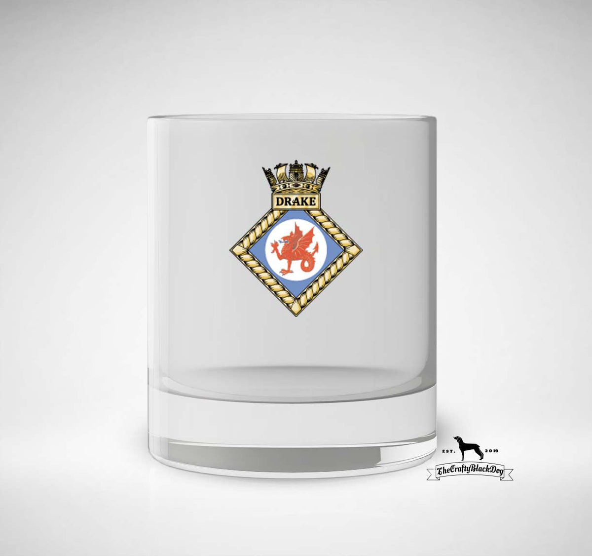 HMS Drake (HMNB Devonport) - Whiskey/Spirit Glass