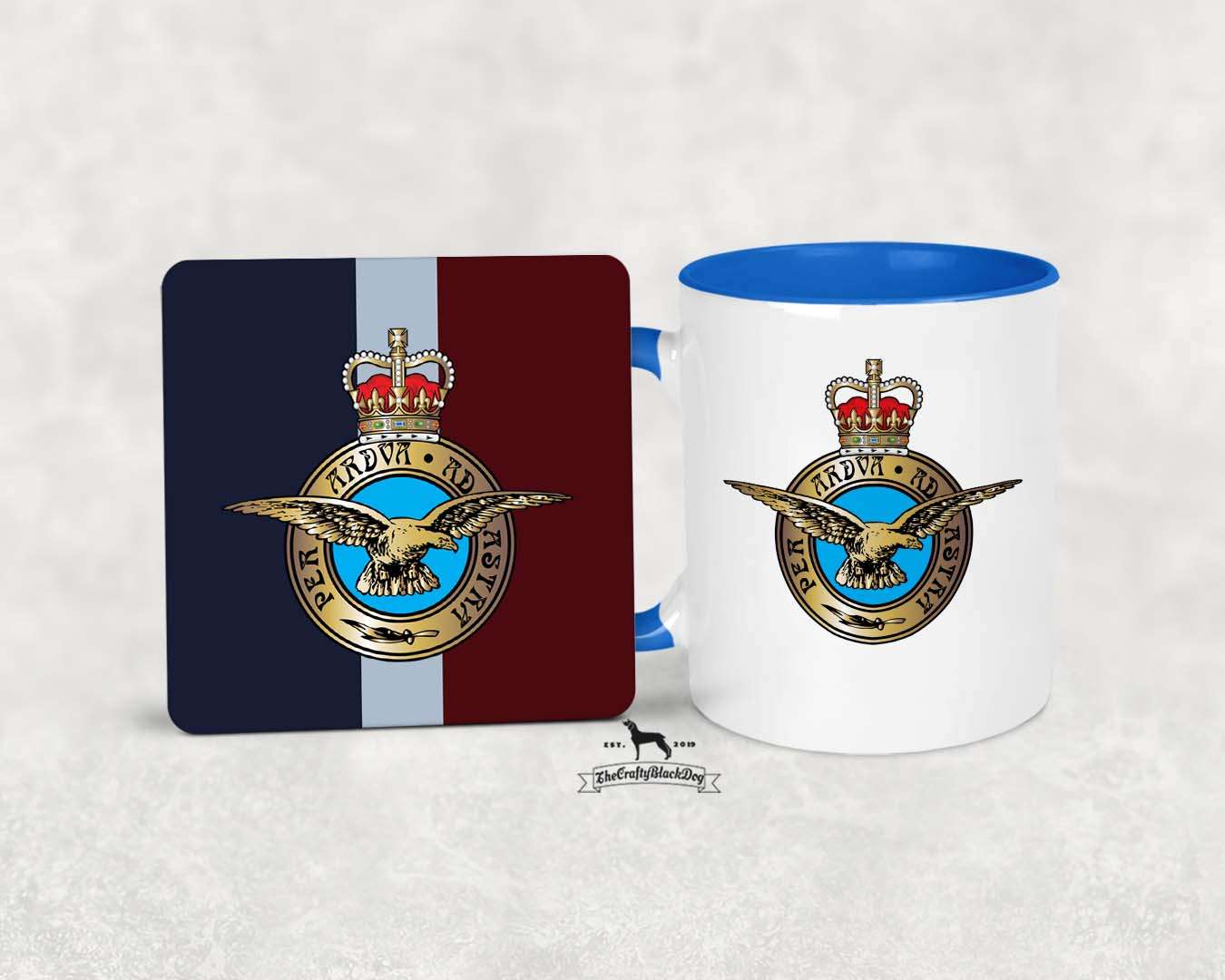 RAF Per Ardua - MUG and COASTER SET
