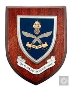 The Queen's Gurkha Engineers - Wall Shield Plaque | MOD Licensed Seller