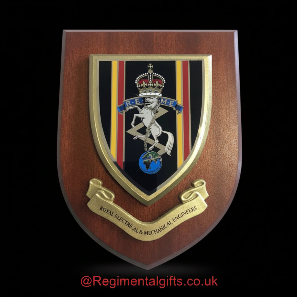Corps of Royal Electrical and Mechanical Engineers KC (REME) - Wall Shield Plaque | MOD Licensed Seller