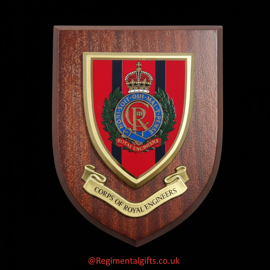 Royal Engineers (Corps of Royal Engineers) (RE) (KC) - Wall Shield Plaque | MOD Licensed Seller