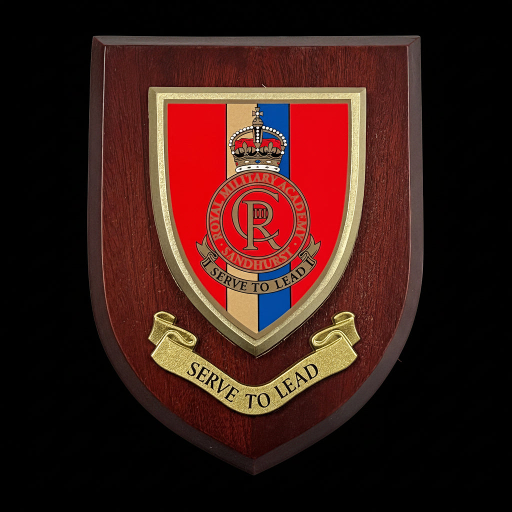 Royal Military Academy Sandhurst (RMAS) King's Crown - Wall Shield Plaque | MOD Licensed Seller