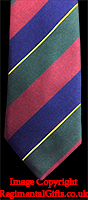 The Queens Own  Cameron Highlanders Striped Tie