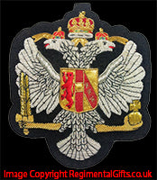 1st The Queen's Dragoon Guards - Blazer Badge - Handmade - MOD Licenced Seller