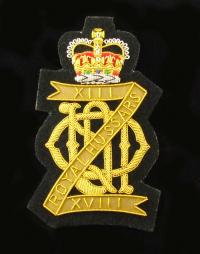 13th/18th Royal Hussars - Blazer Badge - Handmade - MOD Licenced Seller