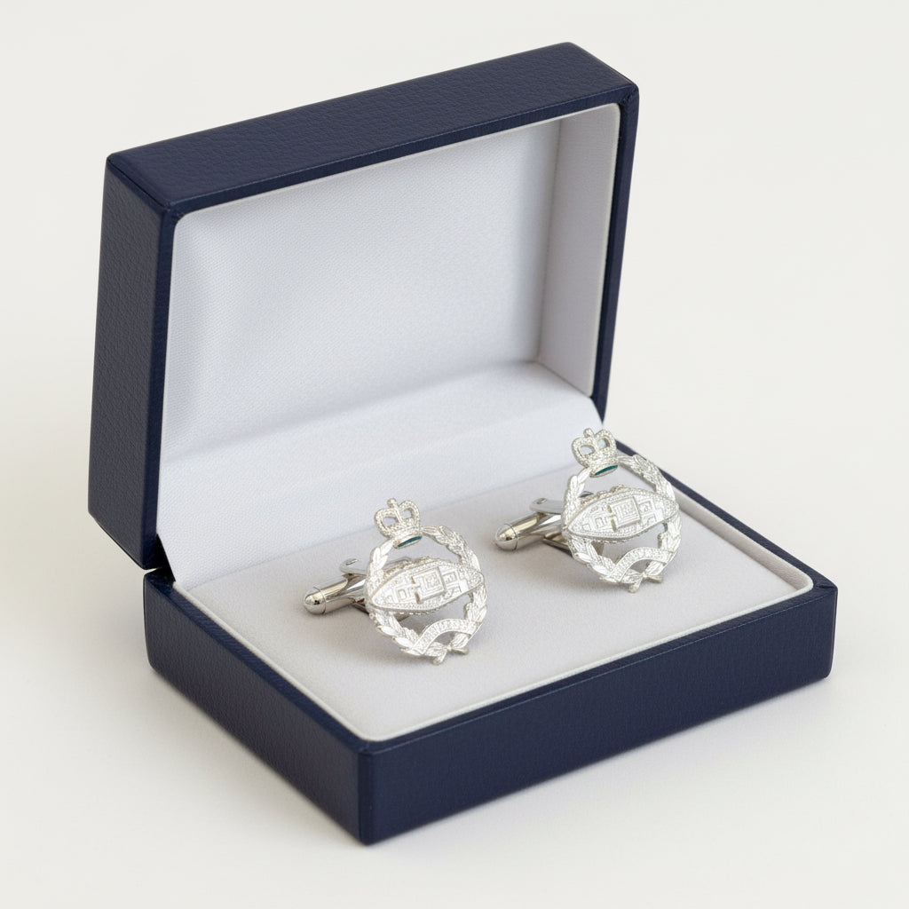 Royal Tank Regiment Silver Cufflinks | MOD Licensed Product