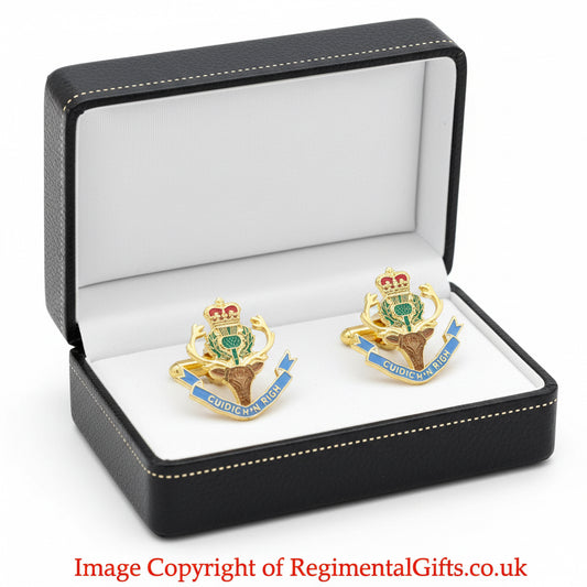 Queen's Own Highlanders (Seaforths and Camerons) Cufflinks | MOD Licensed Product
