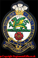 The Prince of Wales' Royal Regiment (PWRR) - Blazer Badge - Handmade - MOD Licenced Seller