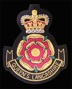 The Queen's Lancashire Regiment - Blazer Badge - Handmade - MOD Licenced Seller
