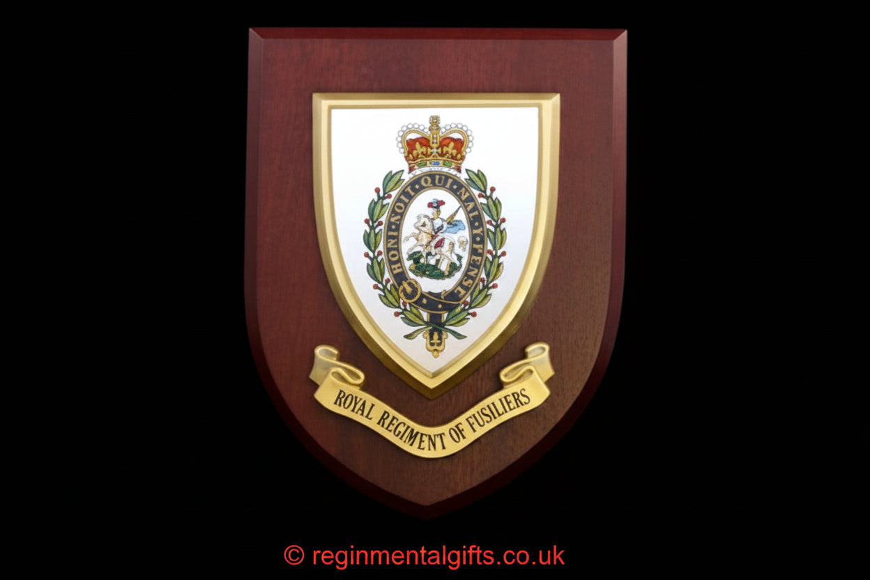 The Royal Regiment of Fusiliers (RRF) - Wall Shield Plaque | MOD Licensed Seller