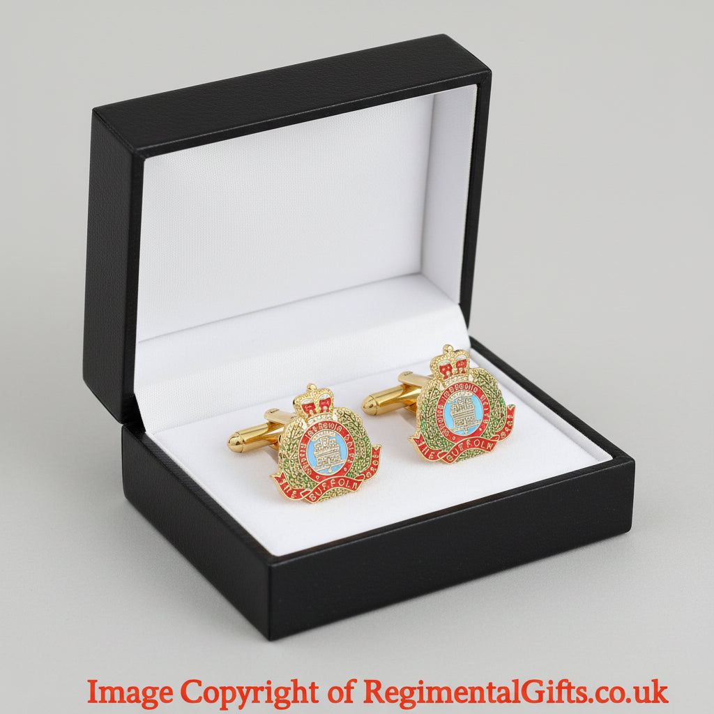 The Suffolk Regiment Cufflinks | MOD Licensed Product