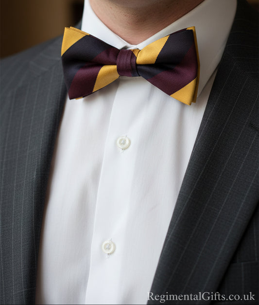 The Prince of Wales's Own Regiment of Yorkshire (PWO Yorks) Pre-Tied Polyester Bow Tie