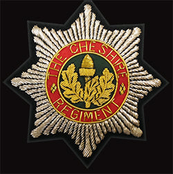 The Cheshire Regiment - Blazer Badge - Handmade - MOD Licenced Seller