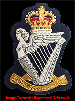 The Royal Irish Rangers - Blazer Badge - Handmade - MOD Licenced Seller