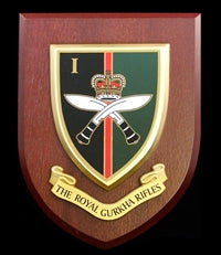 1st Bn - Royal Gurkha Rifles (RGR) - Wall Shield Plaque | MOD Licensed Seller