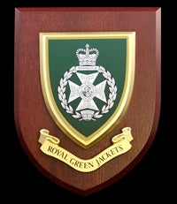 The Royal Green Jackets (RGJ) - Wall Shield Plaque | MOD Licensed Seller