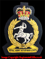 Royal Army Veterinary Corps (RAVC) - Blazer Badge - Handmade - MOD Licenced Seller