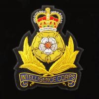 Intelligence Corps (INT CORPS) - Blazer Badge - Handmade - MOD Licenced Seller