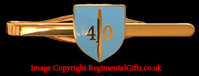 40 Commando Royal Marines Shield Tie Bar