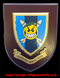 Mortar Troop - 40 Commando RM - Wall Shield Plaque | MOD Licensed Seller