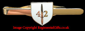 42 Commando Royal Marines Shield Tie Bar
